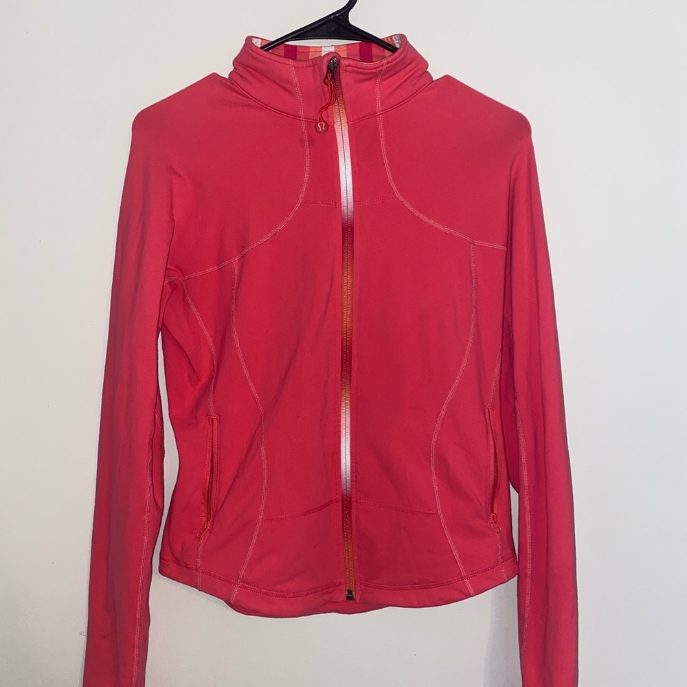 Pink LuLuLemon zip up jacket